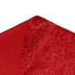 Crinkle Shimmer 90"x132" Rectangular Tablecloth Red hemmed finish