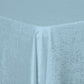 Crinkle Shimmer 90"x156" Rectangular Tablecloth Baby Blue close up