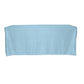 Crinkle Shimmer 90"x156" Rectangular Tablecloth Baby Blue front view