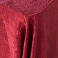 Crinkle Shimmer 90"x156" Rectangular Tablecloth Burgundy close up