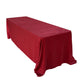 Crinkle Shimmer 90"x156" Rectangular Tablecloth Burgundy angled view