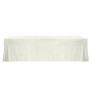 Crinkle Shimmer 90"x156" Rectangular Tablecloth Ivory full view