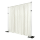 Crinkle Shimmer Drape/Backdrop Panel Ivory angled view