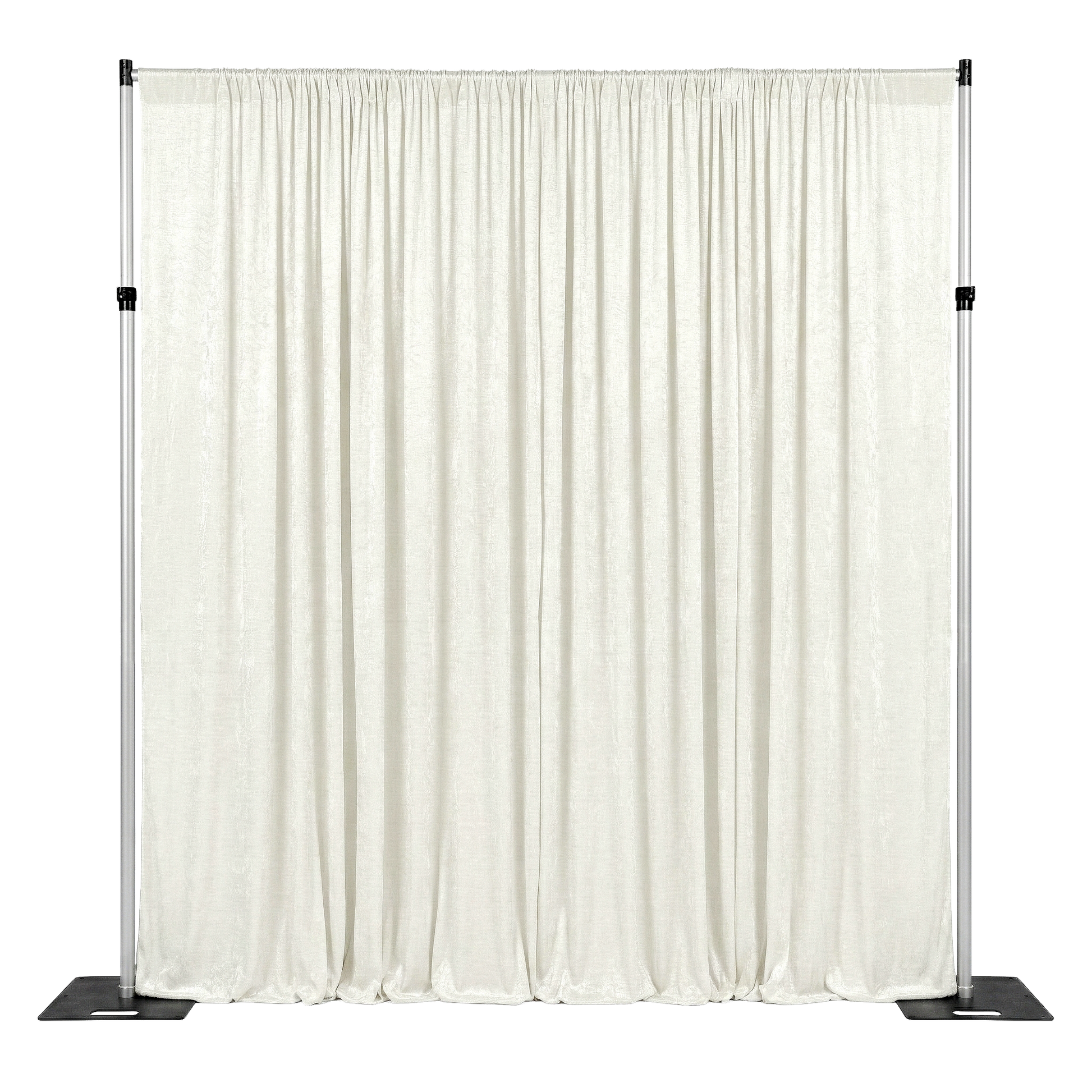 Crinkle Shimmer Drape/Backdrop Panel - Ivory