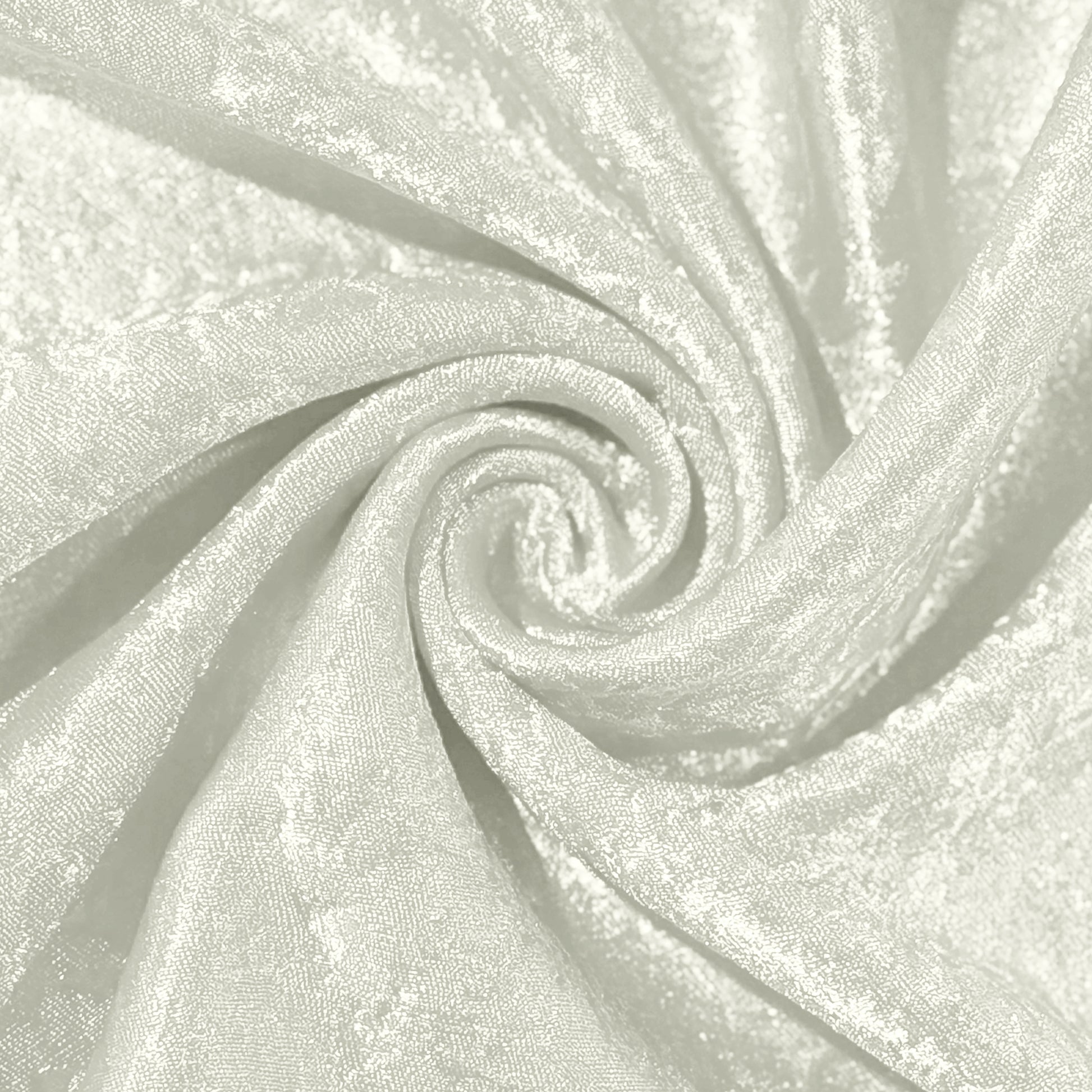 Crinkle Shimmer Ivory fabric