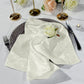 5 pcs/pk Crinkle Shimmer Napkin 20"x20" Ivory - CV Linens
