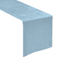 Crinkle Shimmer Table Runner Baby Blue angled view