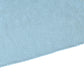 Crinkle Shimmer Table Runner Baby Blue serged edge finish