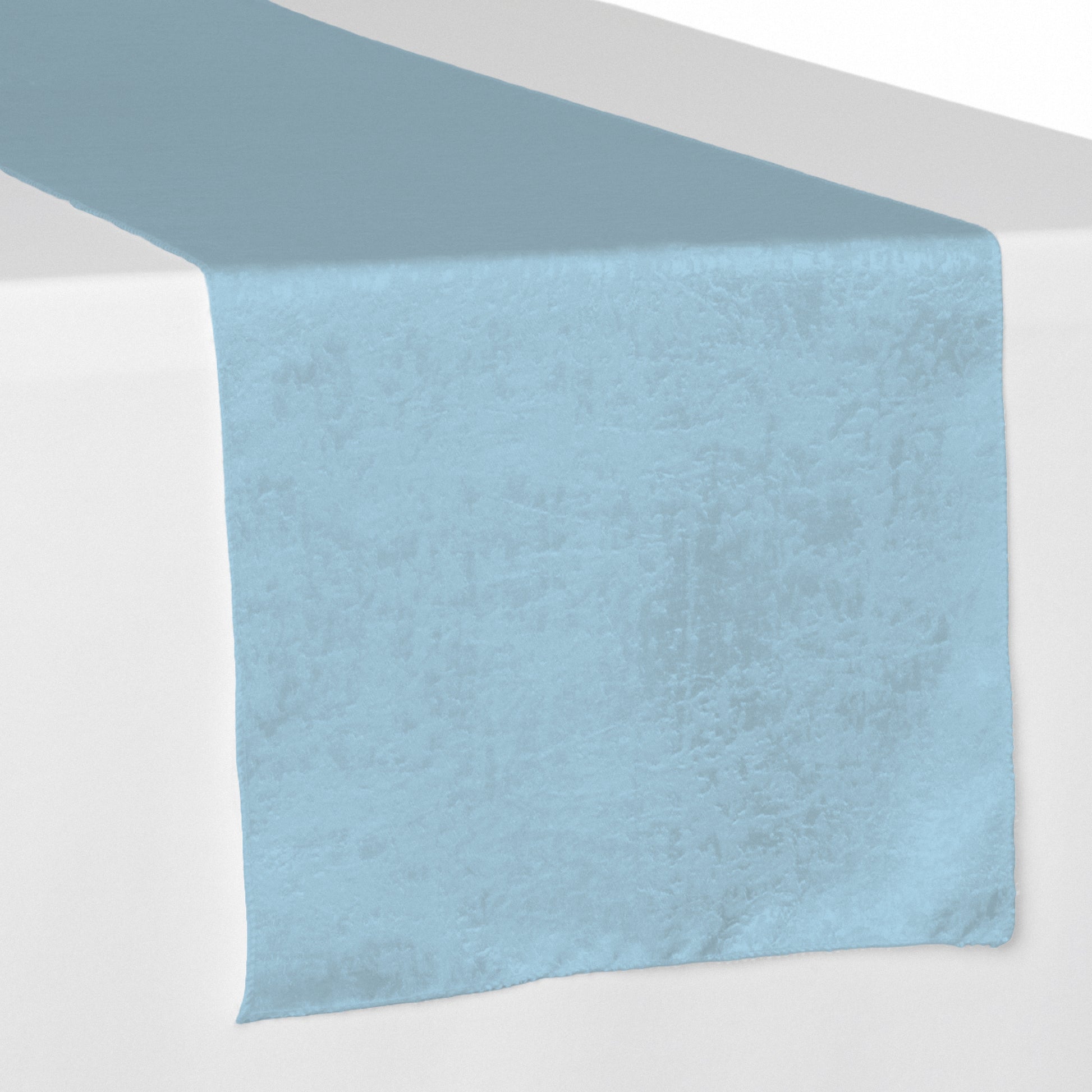 Crinkle Shimmer Table Runner - Baby Blue