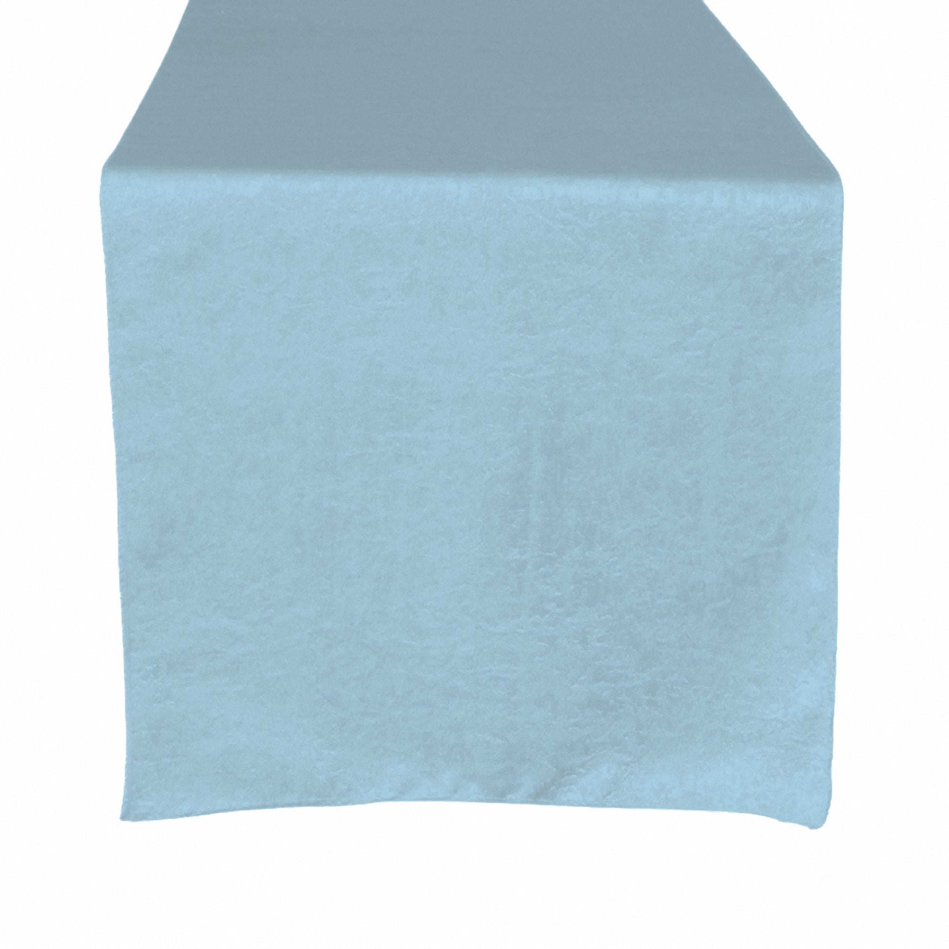 Crinkle Shimmer Table Runner Baby Blue