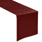 Crinkle Shimmer Table Runner Burgundy angled view