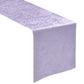 Crinkle Shimmer Table Runner Lavender angled view
