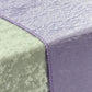 Crinkle Shimmer Table Runner Lavender edge close up