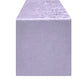 Crinkle Shimmer Table Runner Lavender end view