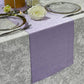 Crinkle Shimmer Table Runner Lavender end view