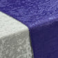 Crinkle Shimmer Table Runner Purple close up of edge finish