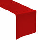 Crinkle Shimmer Table Runner Red angled view