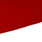 Crinkle Shimmer Table Runner Red serged edge finish