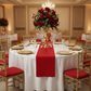 Crinkle Shimmer Table Runner - Red