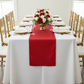 Crinkle Shimmer Table Runner - Red
