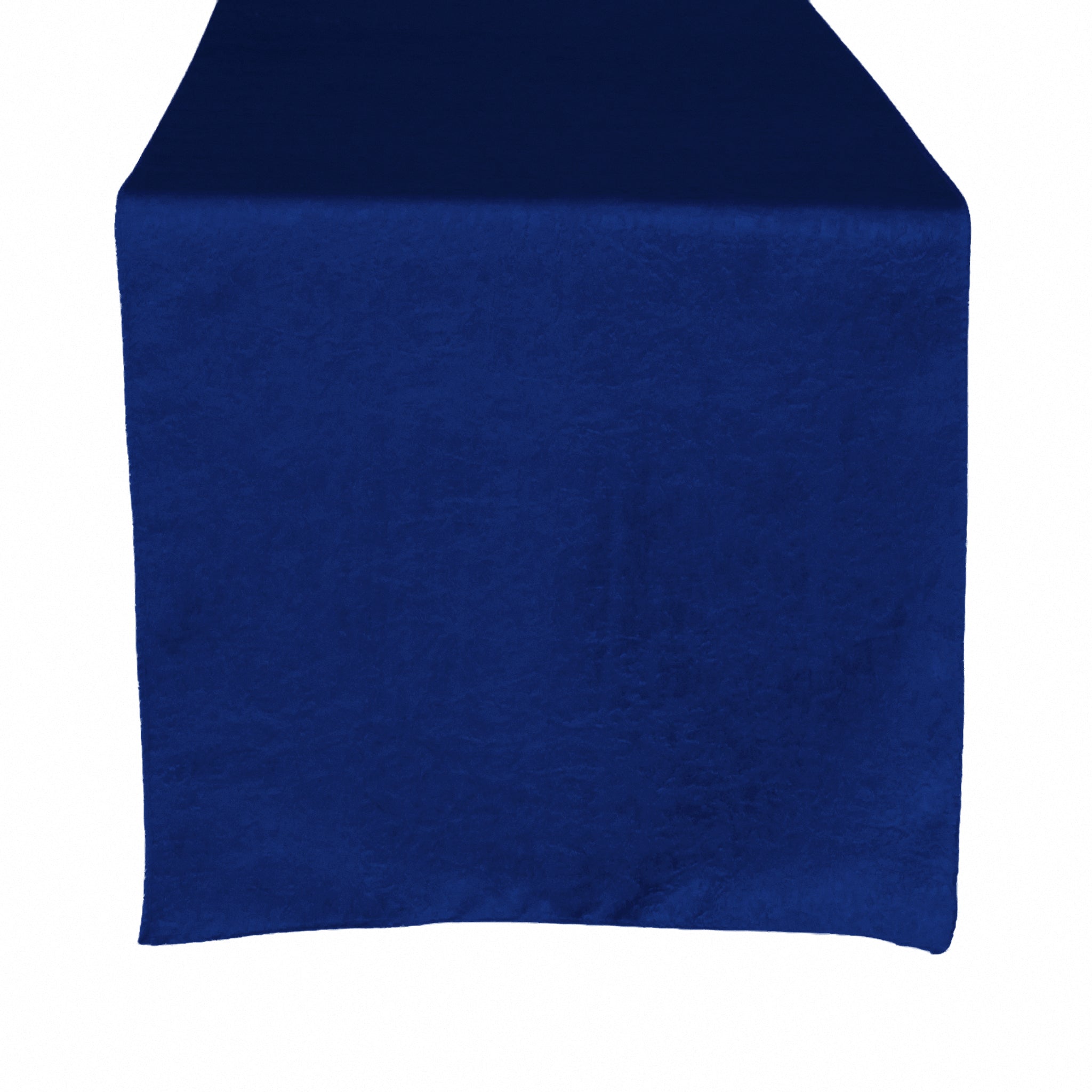 Crinkle Shimmer Table Runner Royal Blue front view