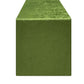 Crinkle Shimmer Table Runner Willow Green front view