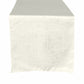 Crinkle Shimmer Table Runner Ivory front view