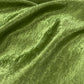 Crinkle Shimmer Willow Green fabric close up