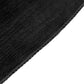 Crinkle Velvet 120" Round Tablecloth Black serged edge view