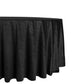 Crinkle Velvet 120" Round Tablecloth Black side view