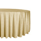 Crinkle Velvet 120" Round Tablecloth Champagne side view