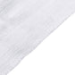 Crinkle Velvet 120" Round Tablecloth White serged edge finish