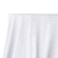 Crinkle Velvet 120" Round Tablecloth White side close up