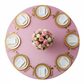 Crinkle Velvet 132" Round Tablecloth - Pink