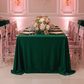 Crinkle Velvet 90"x132" Rectangular Tablecloth - Emerald Green