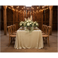 Crinkle Velvet 90"x132" Rectangular Tablecloth - Champagne