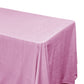 Crinkle Velvet 90"x156" Rectangular Tablecloth Pink end view