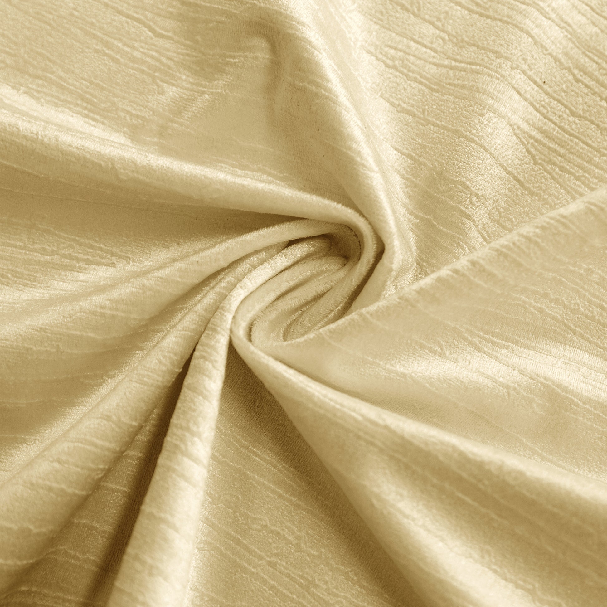 Crinkle Velvet Champagne fabric