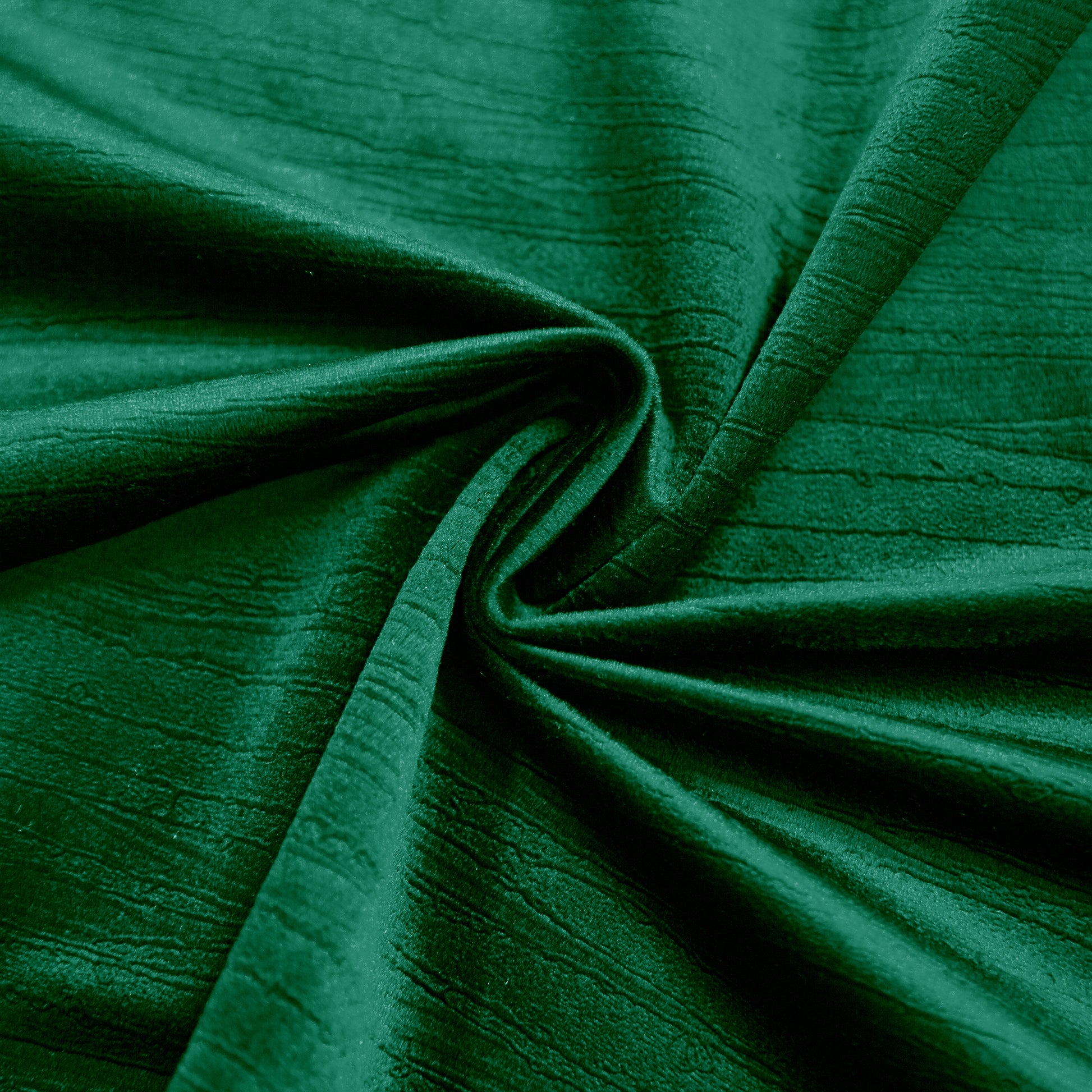 Crinkle Velvet Emerald Green fabric