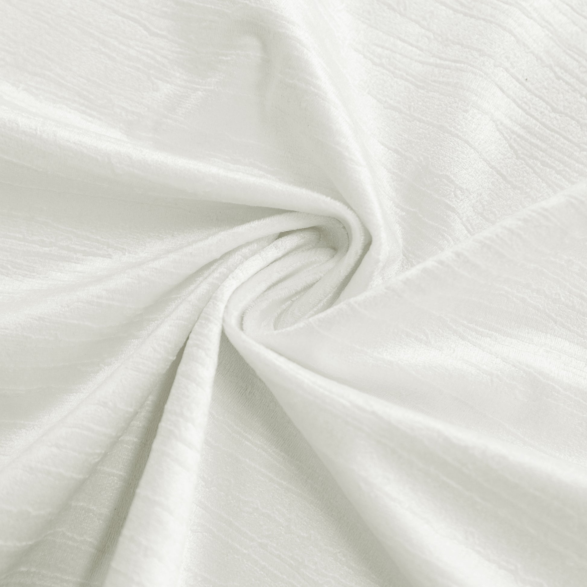 Crinkle Velvet Ivory fabric