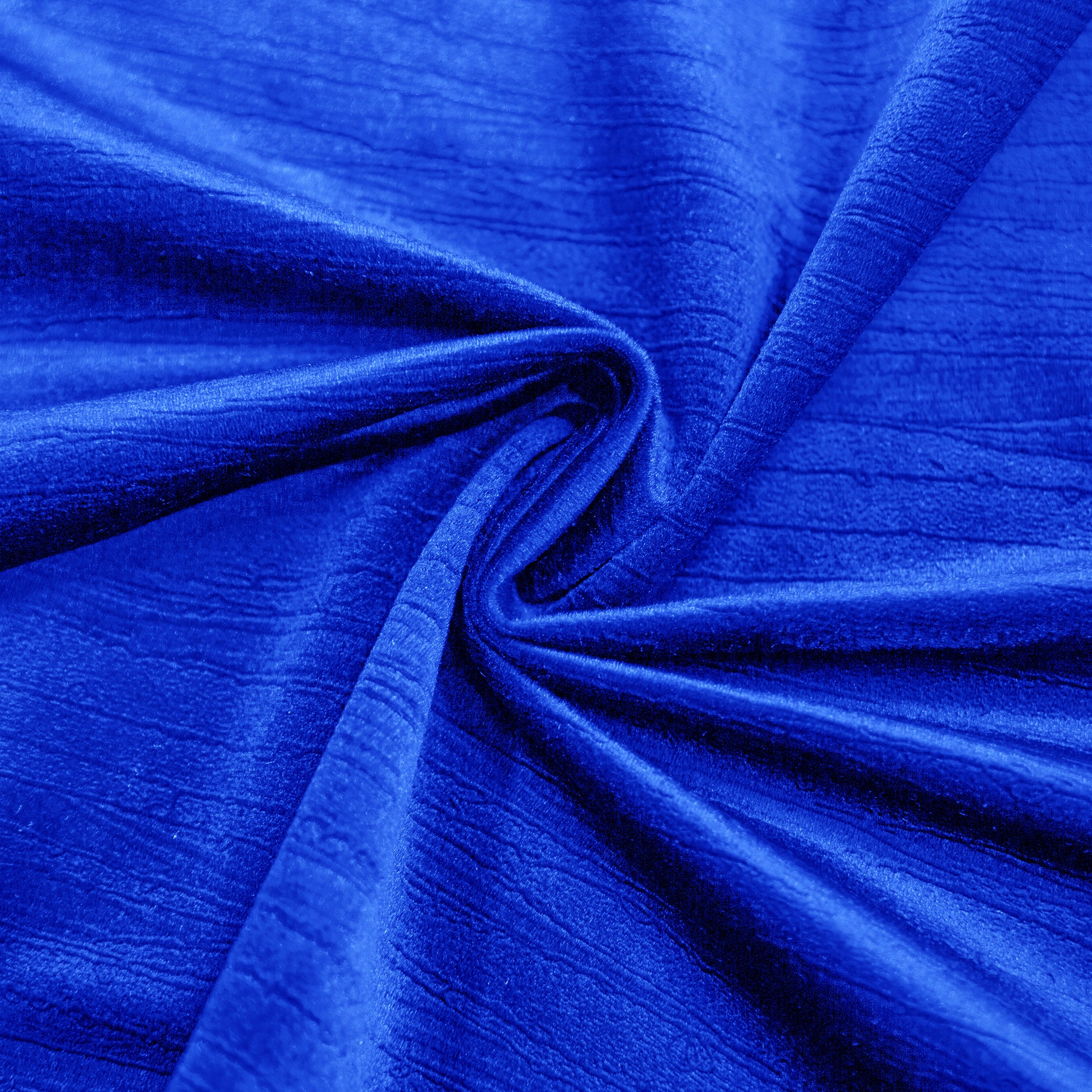Crinkle Velvet Royal Blue fabric