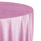 Crinkle Velvet 120" Round Tablecloth Pink close up