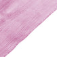 Crinkle Velvet 120" Round Tablecloth Pink serged edge finish