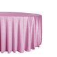 Crinkle Velvet 120" Round Tablecloth Pink side view