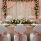 engagement party with Cross Back Stretch Spandex Banquet Chair Cover - White