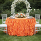 Curly Willow 14ft Table Skirt - Orange