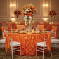 Curly Willow 14ft Table Skirt - Orange