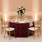 Curly Willow 17ft Table Skirt - Burgundy