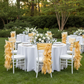 Curly Willow Chair Sash - Bright Gold on chiavari chair with bright gold sash tie