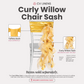 Curly Willow Chair Sash - Bright Gold - CV Linens